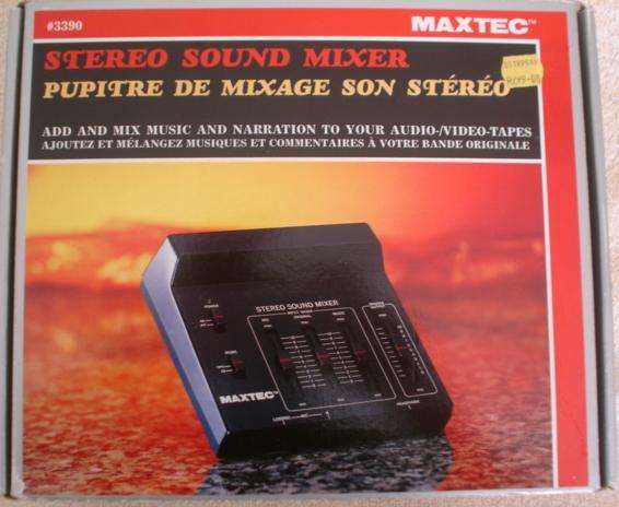 MAXTEC #3390: Stereo Sound Mixer