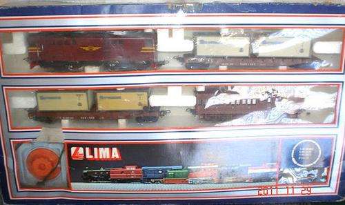 LIMA HO: SAR Freight Train Set (#102611) in good condition. Boxed. (Made in Italy)