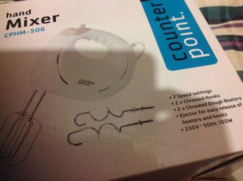 Counter point hand mixer, master chief brand (RED HOT!!!)