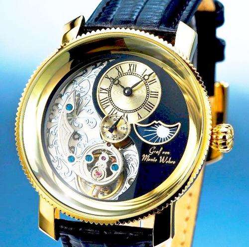 BRAND NEW Authentic AUTOMATIC GRAF Von MONTE WEHRO Blackpool MOON PHASE Limited Edition