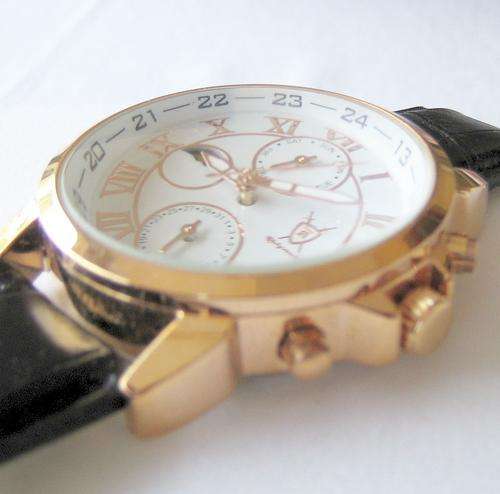 BRAND NEW AUTHENTIC KONIGSWERK Gryphos ROSE GOLD WHITE FACE DAY DATE MOON PHASE QUARTZ