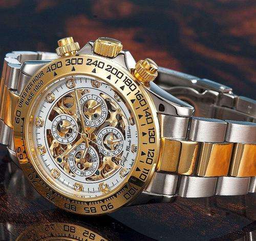 (last one) NEW AUTOMATIC CHRONOGRAPH GRAF Von MONTE WEHRO "Director of time" 3 ATM Resistant