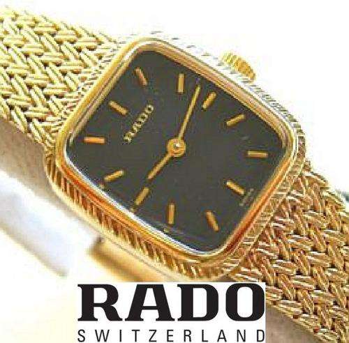 NEW RADO 18CT GOLD PLATED LADIES QUARTZ