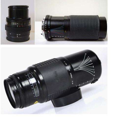 SIGMA T/photo Zoom4.5-5.6 75-3--mm,Beston80-200mmZoom,Minolta Sony A 35-70mm MacrO wide angle Zoom