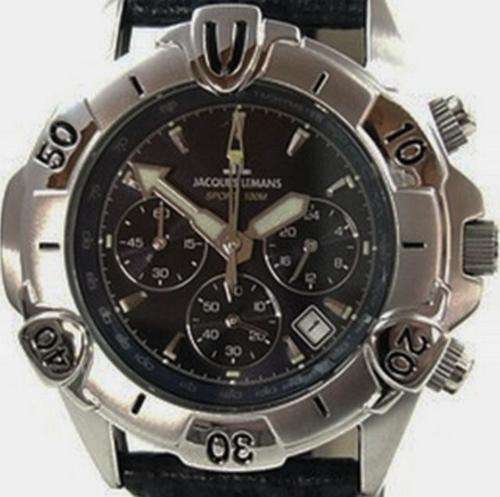 BRAND NEW JACQUES LEMANS DARK BLUE DIAL CHRONOGRAPH 1-1128D