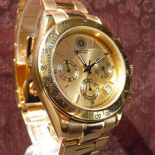 18 KT GOLD CONSTANTIN BRAND NEW CLASSIC PLATED CHRONOGRAPH GENTS