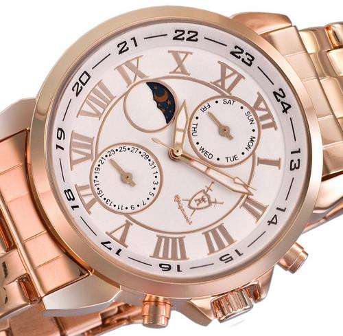 BRAND NEW AUTHENTIC KONIGSWERK Gryphos ROSE GOLD MOON PHASE MULTIFUNCTION