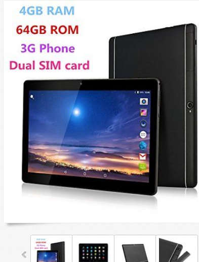 Bluetooth Android Gaming Tablet10.1 Inch 4GB 64GB 3G Dual Sim Card Octacore CPU