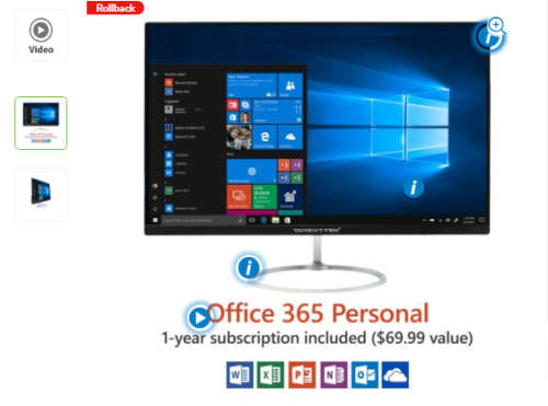 Special, hurry; All In One Desktop PC Office 365 Personal 1-Year Subscription Included ($69.99 Value