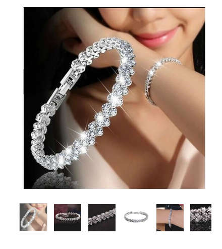 Free gift just pay R50 shipping. 3 Color Women Fashion Roman Style Woman 925 Sterling Silver Crystal