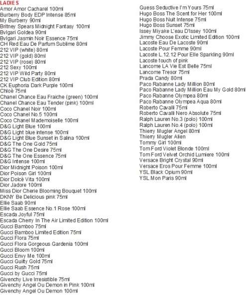 Any 3 Fragrances for R999