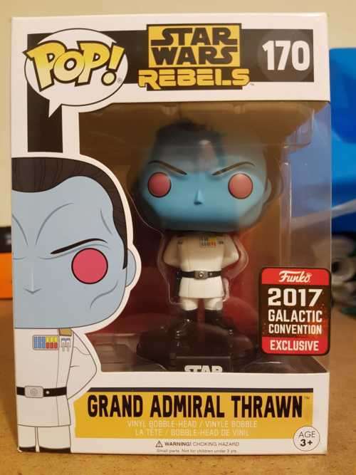 Star Wars Rebels GRAND ADMIRAL THRAWN Funko Pop #170 2017 Galactic Convention