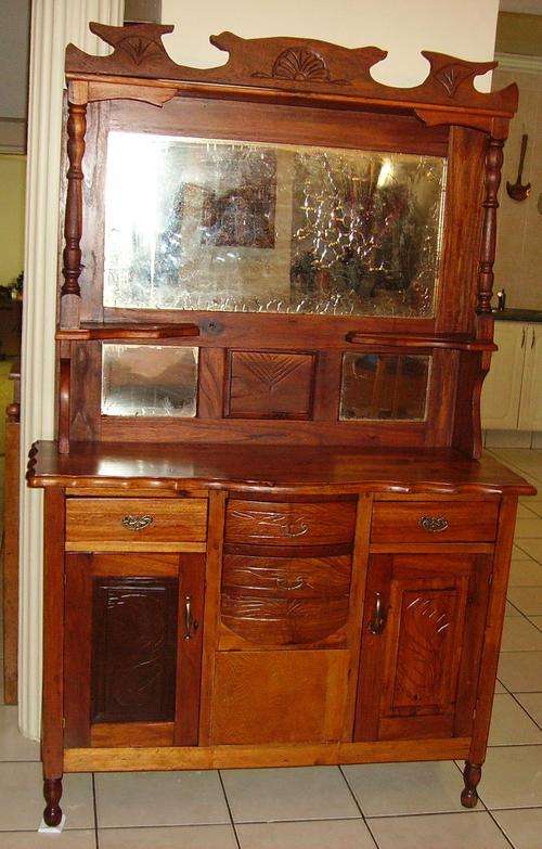 ANTIQUE TEAK / MAHOGANY (??) DRESSER