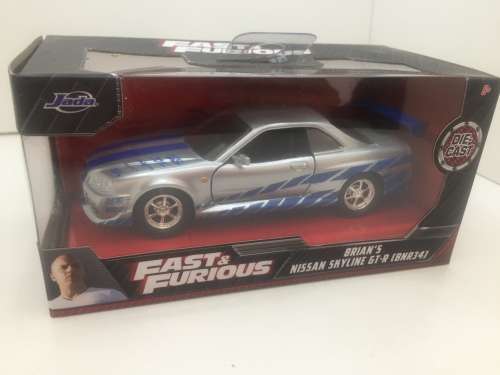 JADA Fast and Furious Brian`s Nissan Skyline GT-R (BNR34) - Scale 1:32