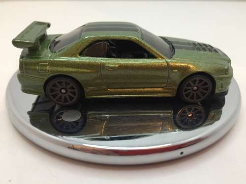 Hotwheels Nissan GTR 34 - Olive Green with Black Stripes- Loose / Un Carded - Excellent condition