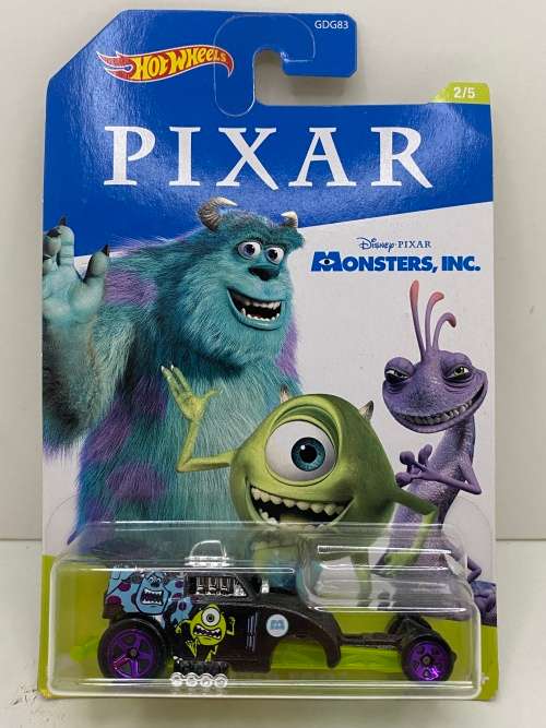 Complete Hotwheels PIXAR theme set ( 5 off in the set ) - Carded, perfect condition
