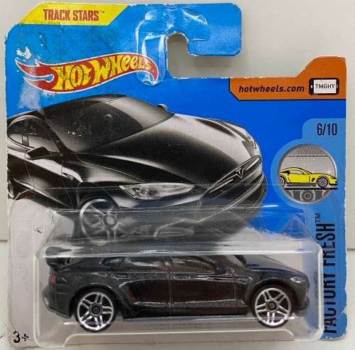 Hotwheels Tesla Model S - Black - Carded - Excellent condition