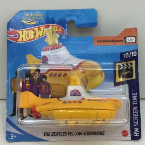 Hotwheels Treasure hunt The Beatles Yellow Submarine - Yellow / White - Carded - Excellent condition