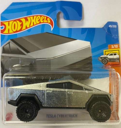 Hotwheels tesla Cybertruck  Silver - Carded - Perfect condition