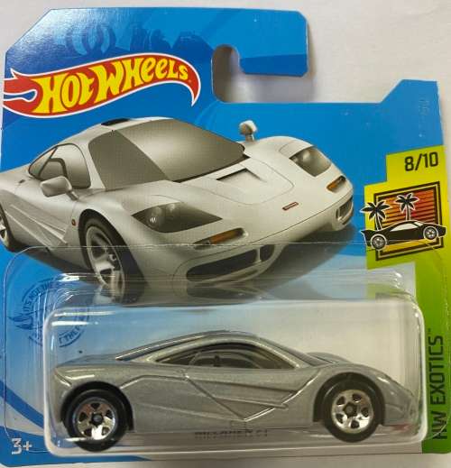 Hotwheels Mclaren F1 - Silver - Carded - Excellent condition