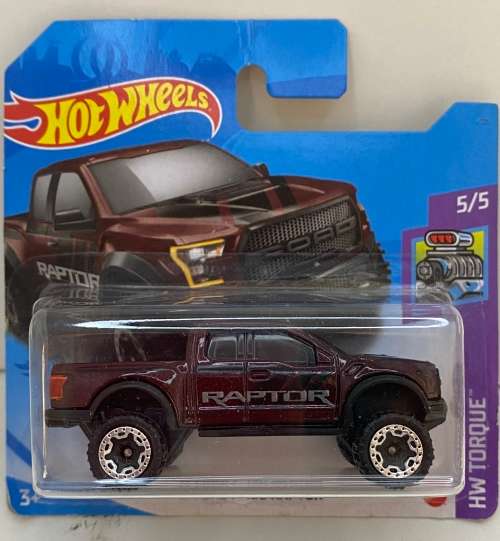 Hotwheels `17 FORD F-150 RAPTOR - Marroon - Carded - Excellent condition