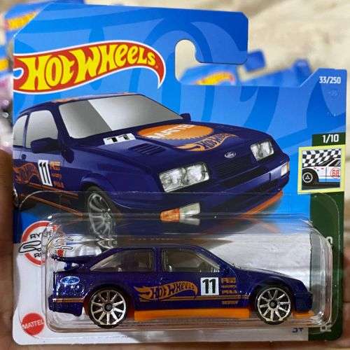 Hotwheels Ford Sierra Cosworth - Navy Blue - Carded - Excellent condition