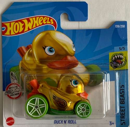 2022 Hotwheels Quack N Roll - Gold - Treasure Hunt - Perfect condition