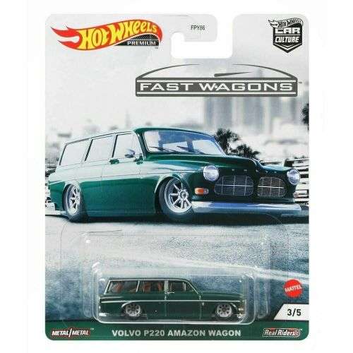 Hotwheels Premium Real Rider - Volvo P220 Amazon Wagon - Car Culture - Fast Wagons