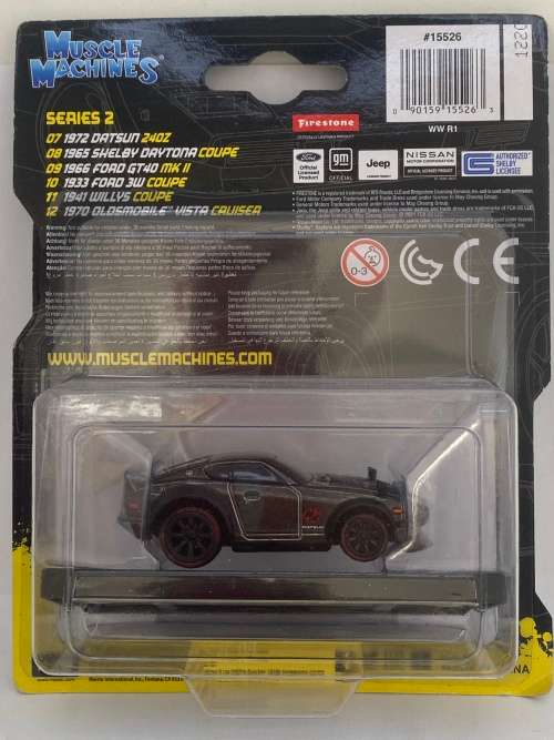 Maisto Muscle Machines 1972 Datsun 240Z - Chase car - Grey - Great condition - Carded / Sealed