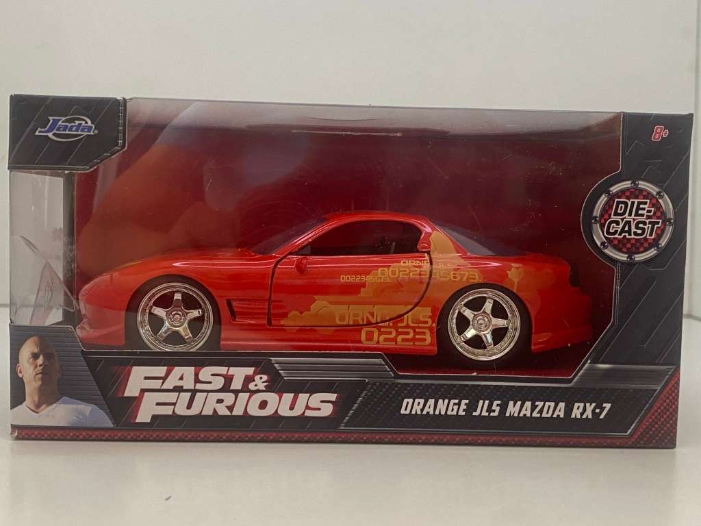 Orange JLS Mazda RX-7 - Jada Scla 1/32