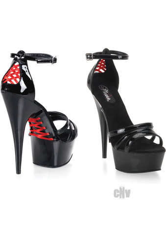 Pleaser Delight 5.75 Black Corset Stiletto Heels