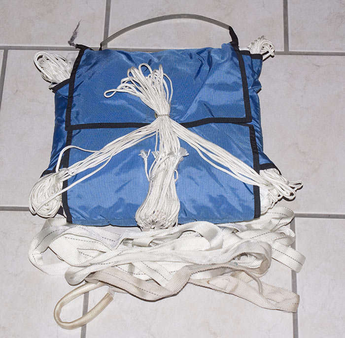 Vintage back up parachute ** Never deployed **