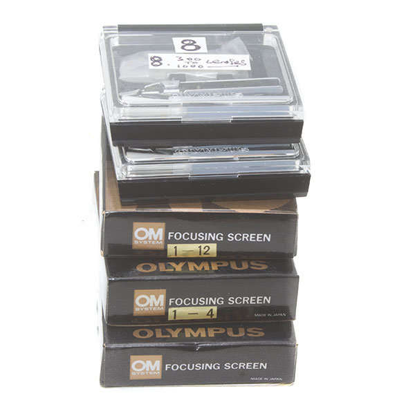 Assorted Olympus OM viewfinder screens
