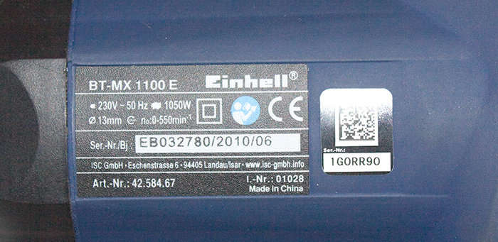 Large 1050 watt Einhell Drill / mixer