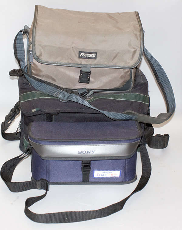 Job lot of 3 large camera bags ** good condition **