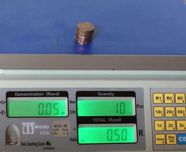 MICRO ccs Coin counting scale