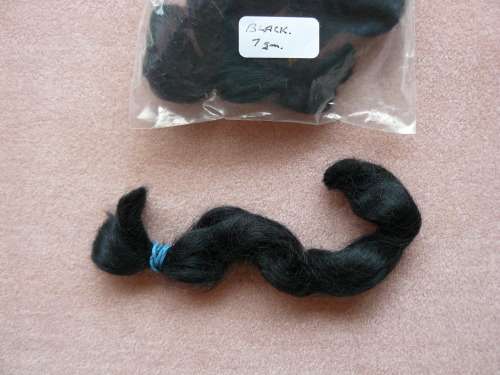 PROMOTION French Mohair for reborn dolls Black