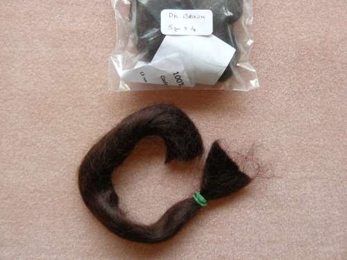 PROMOTION French Mohair for reborn dolls Dark brown