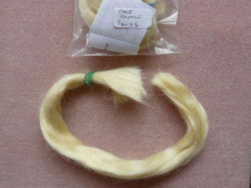 PROMOTION French Mohair for reborn dolls Pale blonde