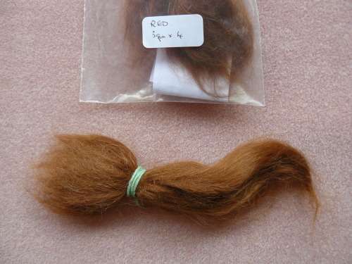 PROMOTION French Mohair for reborn dolls Red