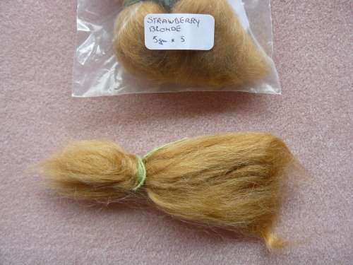 PROMOTION French Mohair for reborn dolls Strawberry  blonde
