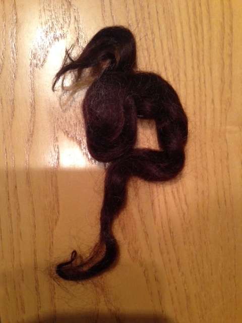 Mohair for reborn dolls Medium Brown,