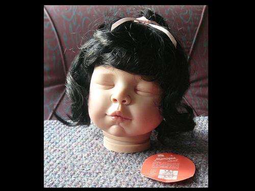Cindy Wig for reborn Doll 14" head circumference