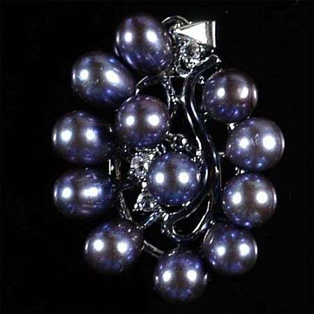 Stunning Deep Blue Freshwater Pearl Pendant