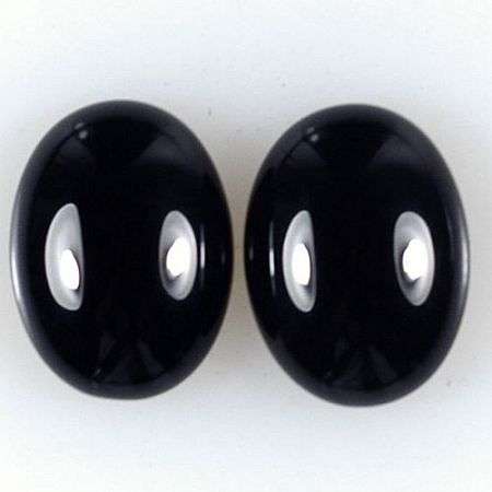 Onyx cabochan  black