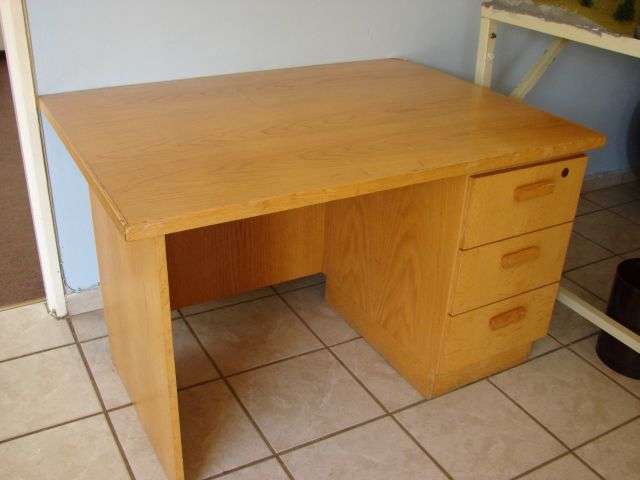 1 x Wooden desk, 120cm x 90cm, height 72cm in very good condition.