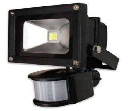 10 W LED Flood Light with motion sensor, 220V, secure your property while saving on electricity