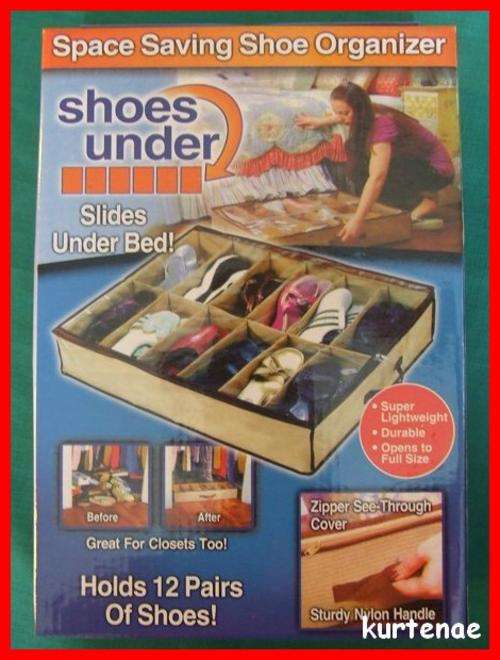 Shoes Under. Under the bed shoe organizer.