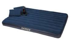 INTEX QUEEN SIZE MATRESS WITH TWO PILLOWS AND AIR PUMP