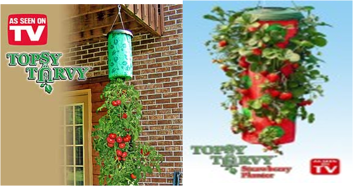 Tomato planter and strawberry planter combo.